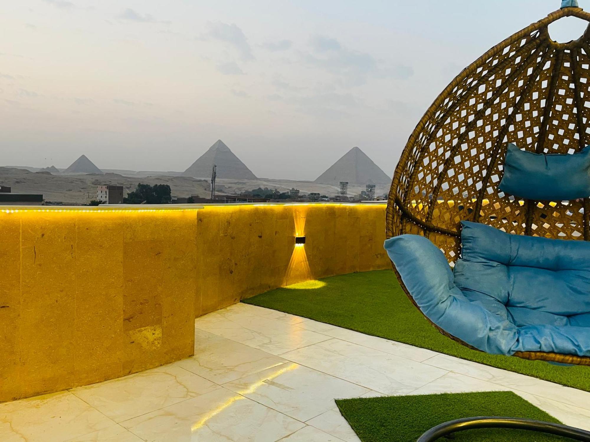 Golden Mask Pyramids Inn Kafret el-Gabal Exteriér fotografie