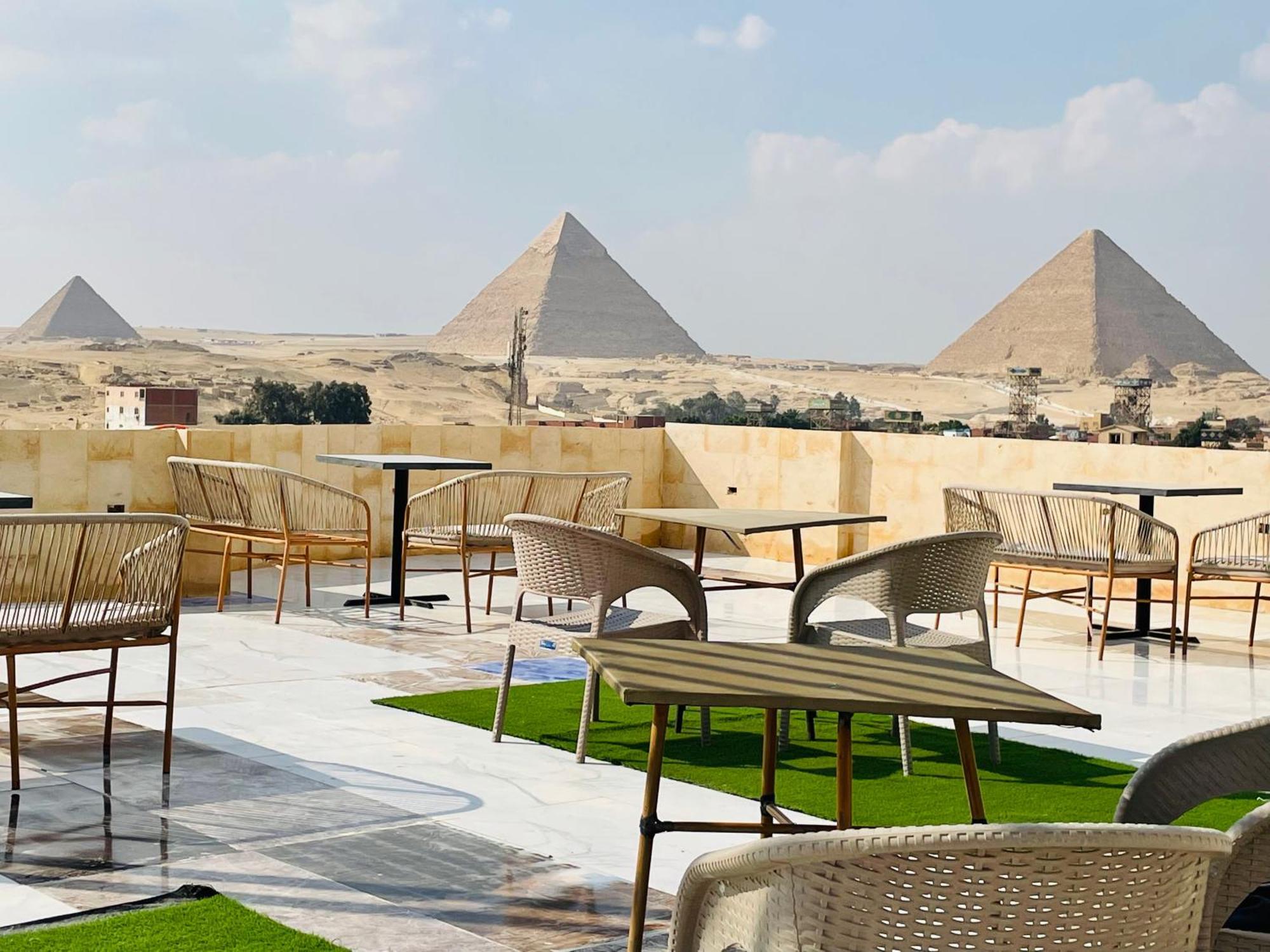 Golden Mask Pyramids Inn Kafret el-Gabal Exteriér fotografie