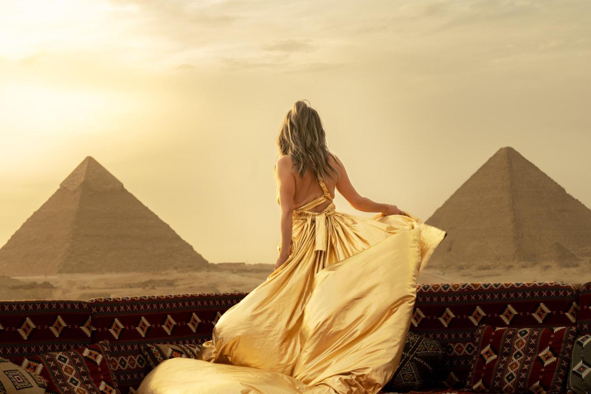 Golden Mask Pyramids Inn Kafret el-Gabal Exteriér fotografie